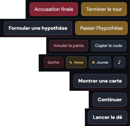 Design réel des boutons du jeu